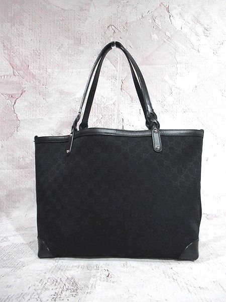 ◇美品◇GUCCI グッチ◇トートバッグ GGキャンバス レザー A4可 肩掛け可