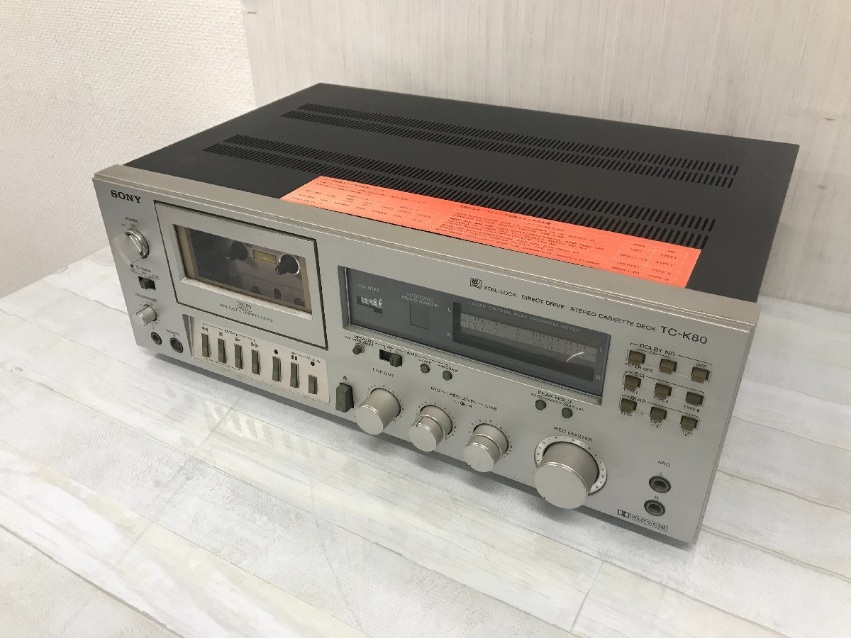 ※m1506 ジャンク SONY ソニー カセットデッキ TC-K80 ソニー SONY ジャンクSONY JSONY テスト時録音再生可能ジャンク TC-K555ESX