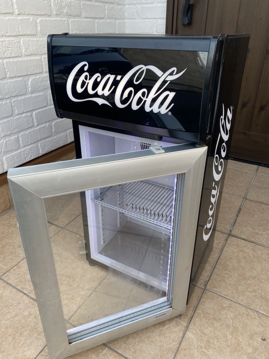 ★非売品　送料込★コカコーラショーケース冷蔵庫LED付　インテリア コカコーラ ショーケース 冷蔵庫 LED照明 【公式通販】