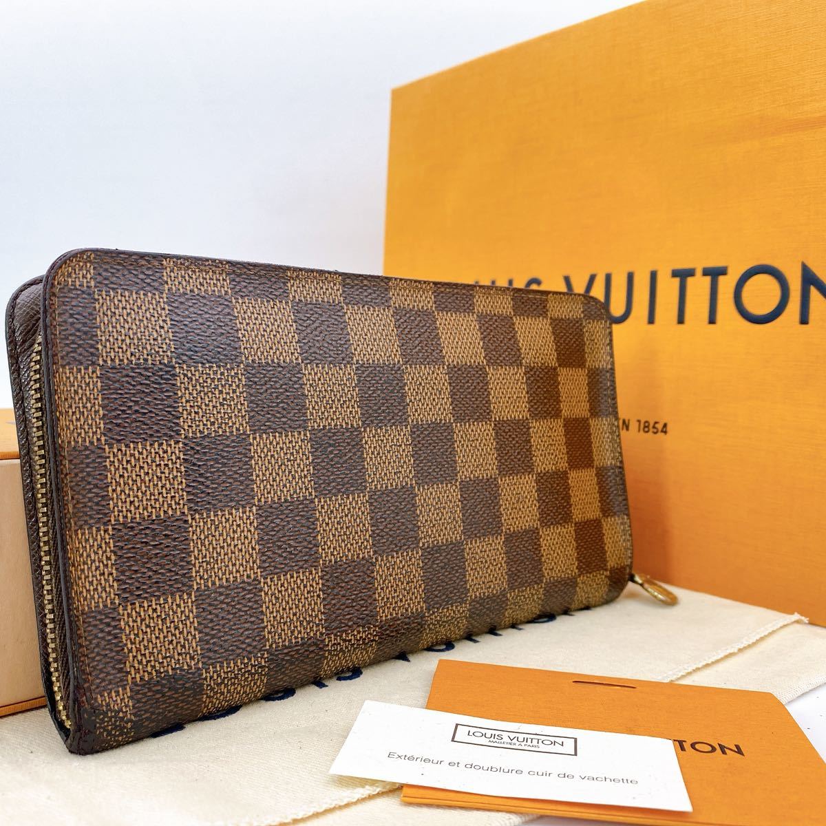 A914【美品】LOUIS VUITTON ルイヴィトン ダミエ ポルトモネジップ