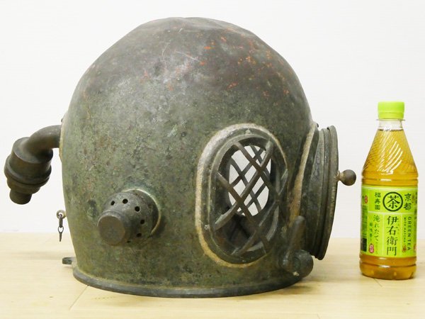 ♯希少!! アンティーク 真鍮製 潜水ヘルメット ダイビングヘルメット