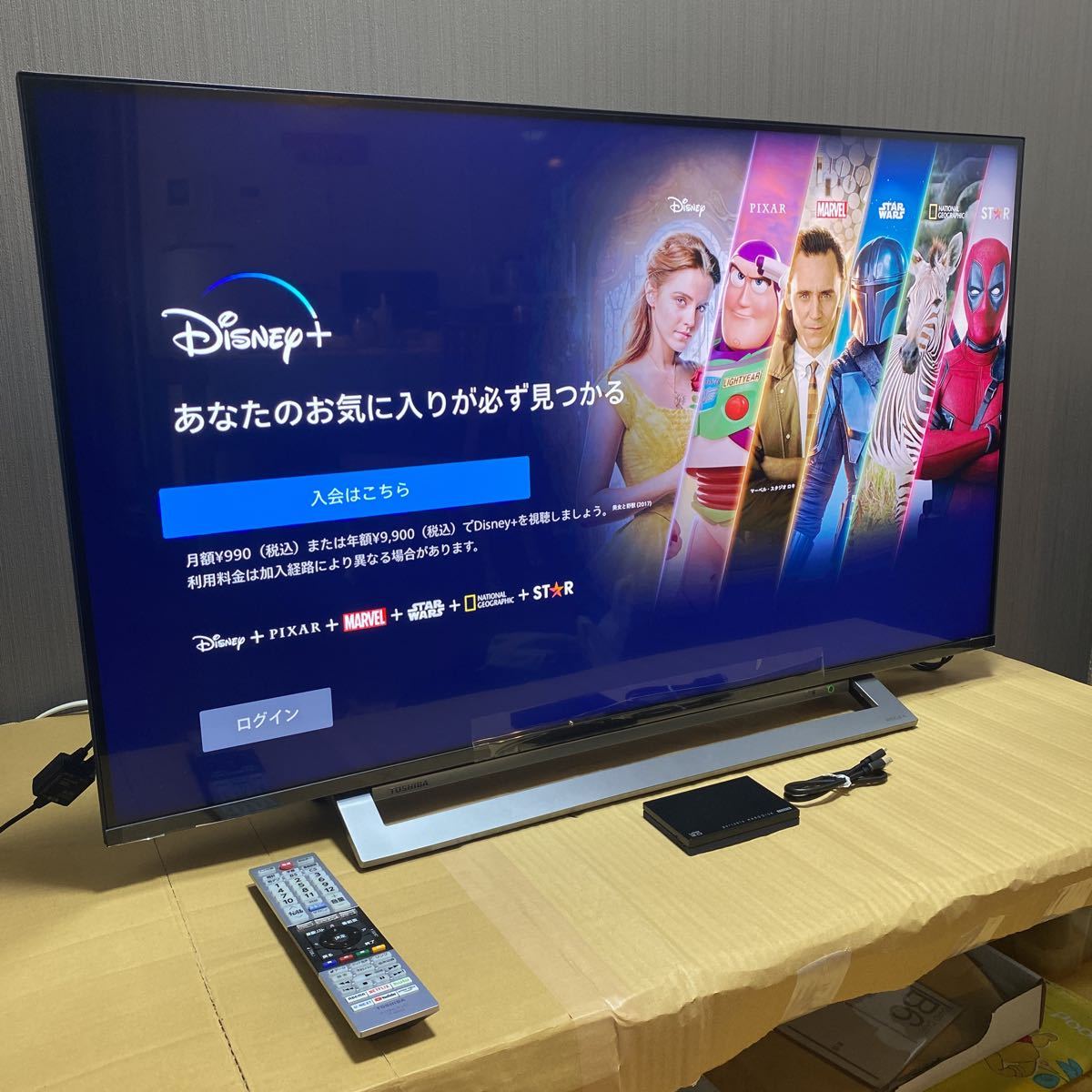 新品級】東芝 REGZA 43v型43M530X 2019年式/4K液晶/Netfrix.youtube