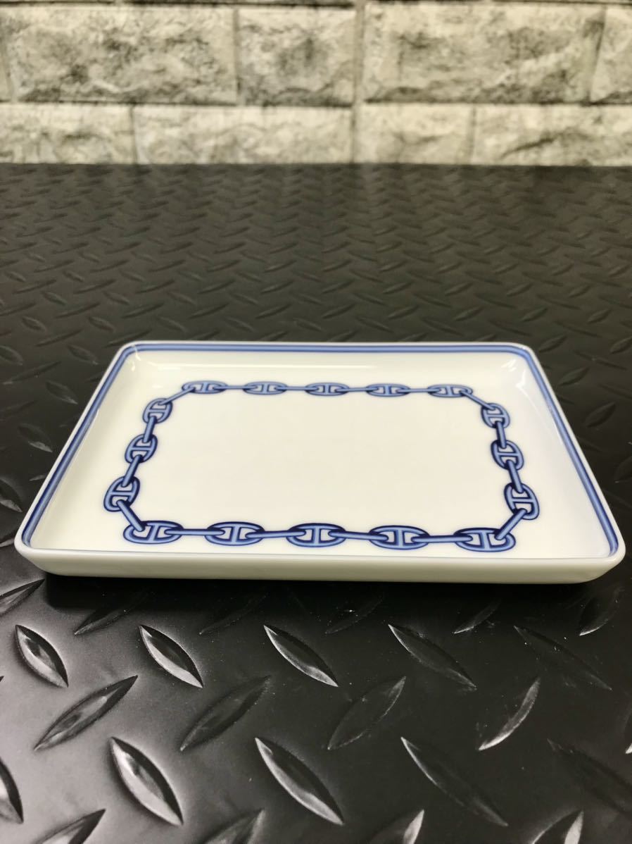 HERMES シェーヌダンクルスクエアプレート HERMES エルメス