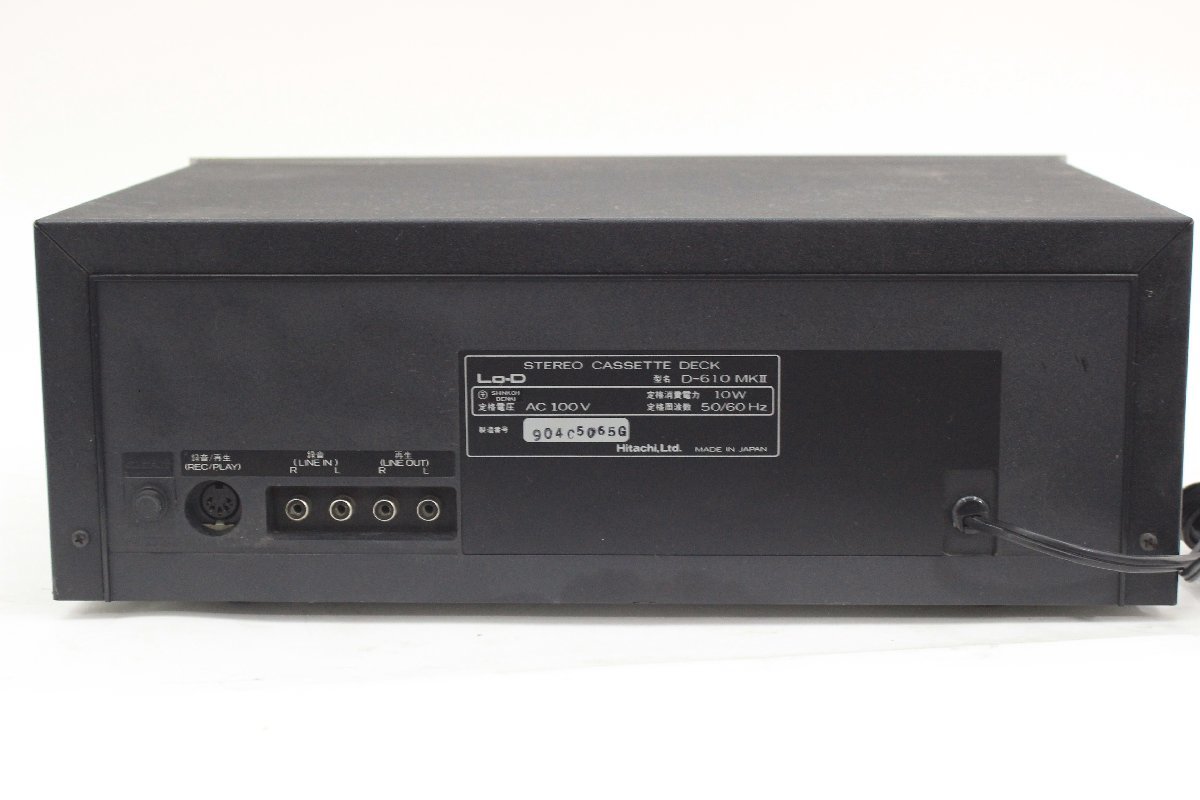【超メルカリ市最終特価】Lo-D ステレオカセットテープデッキ D-610 Lo-D◇デュアルキャプスタン ステレオカセットデッキ D-610 Mk-2
