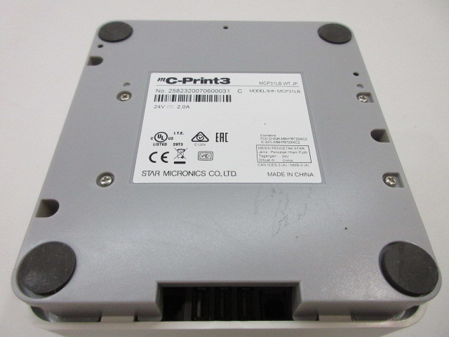 s22274-rj 送料850円/中古品□Star スター精密mC-Print3 レシート