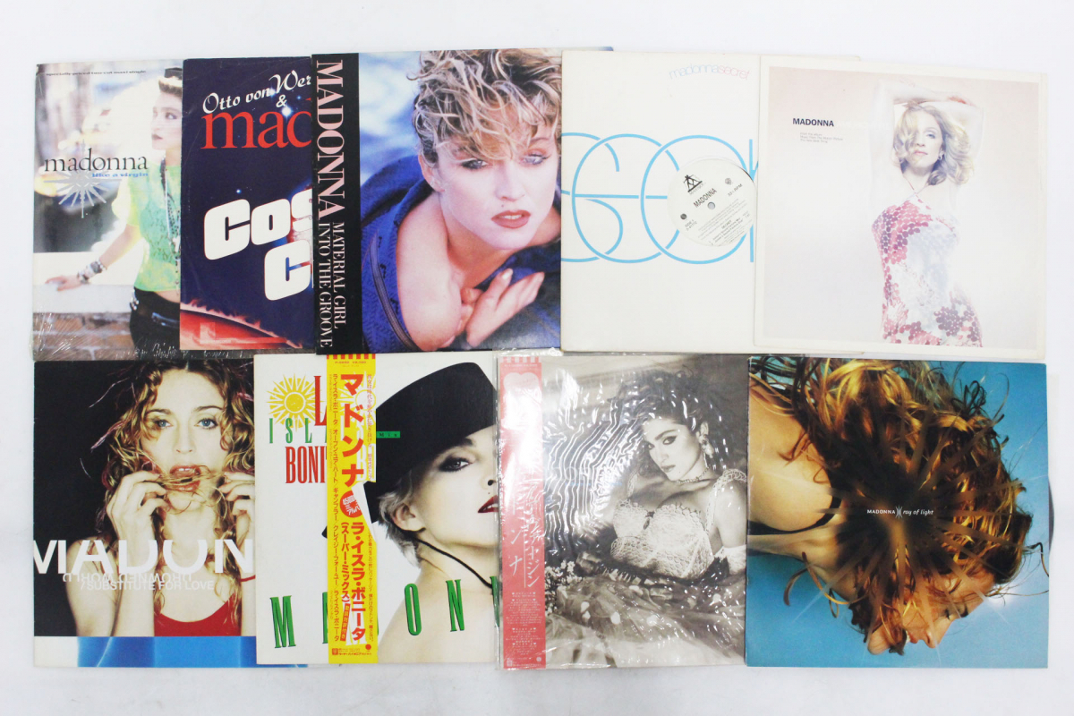 行董】 帯付きあり MADONNA マドンナ 洋楽 レコード LP盤 9枚まとめ Like a
