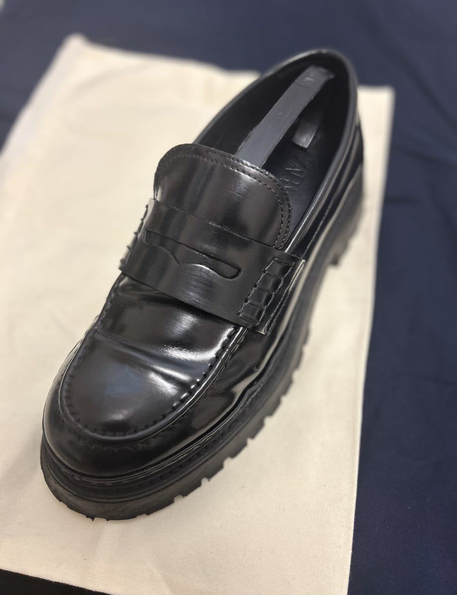 ZARA ローファー レザーシューズ ブラック 黒 26.5cm〜27cm ZARA 