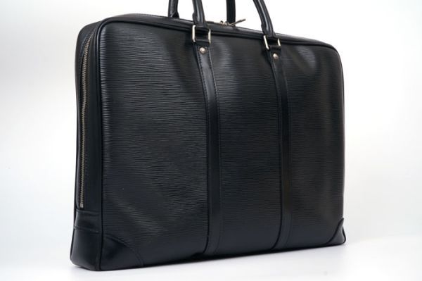 豊富な，格安 極 ルイヴィトン Louis Vuitton ビジネスバッグ ブリーフケース ポルトドキュマン ヴォワヤージュ シルバー金具 エピ ブラック(その他)｜売買されたオークション情報、yahooの商品情報をアーカ かばん、バッグ