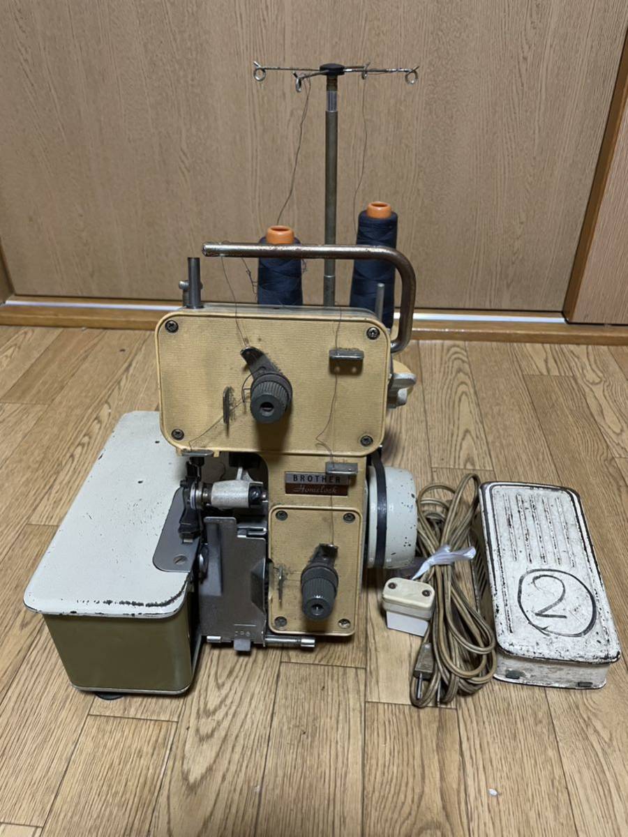 BROTHER Homelock ロックミシン TE4-B504 通電OK◇ブラザー brother