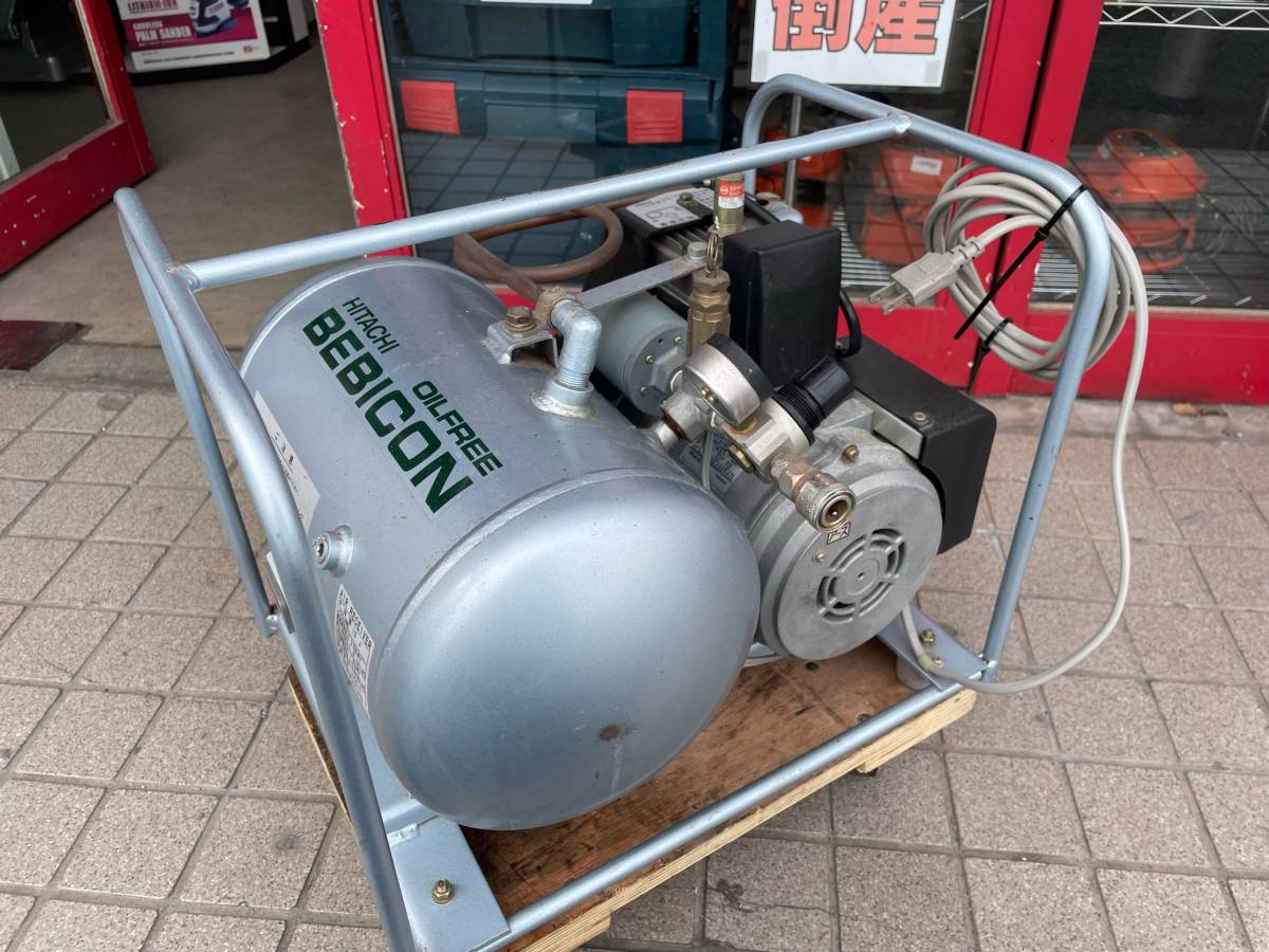 中古動作品【日立】ベビコン BEBICON 0.4OP-8SKA 100V 60Hz 動作確認済 