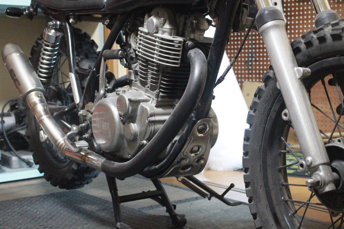 SR400ステンレス バーリングアンダーガード ロング Yahoo!オークション