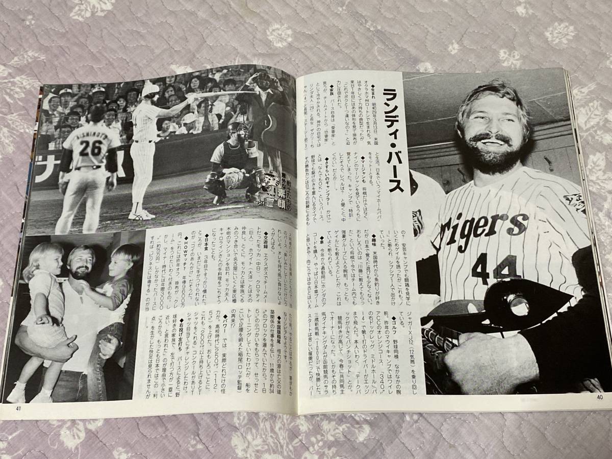 日刊スポーツ激写グラフ 1985年阪神タイガースセ リーグ優勝記念号／掛