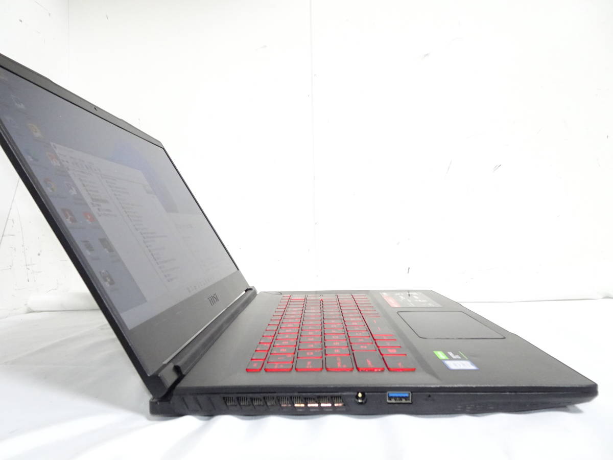 超美品 msi ゲーミングノート Windows11 第9世代 Core i7 9750H 