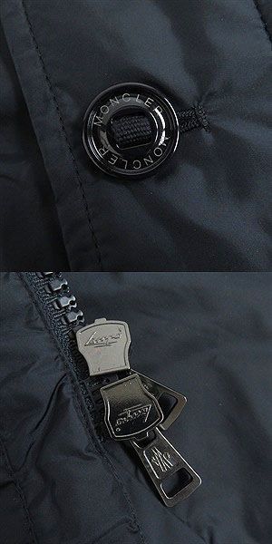 美品□モンクレール KILIAN GIUBBOTTO ロゴワッペン WZIP 襟元 