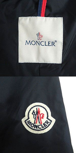 美品□モンクレール KILIAN GIUBBOTTO ロゴワッペン WZIP 襟元 