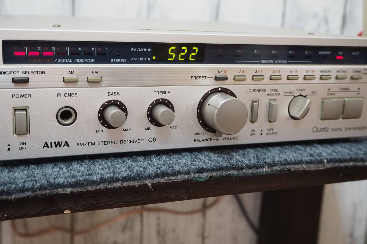 【動作品ジャンク】AIWA Q6 懐かしのミニレシーバー　アイワ（オマケ付） - Yahoo!オークション 動作品ジャンクAIWA 羽田電器産業 ステレオ事業部 aiwaより、懐かしのデザインで現代のトレンド機能を備えた