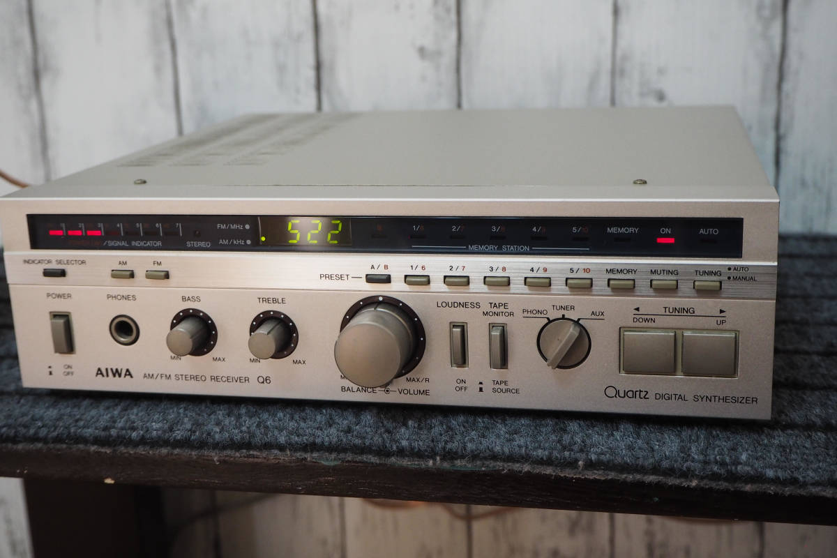【動作品ジャンク】AIWA Q6 懐かしのミニレシーバー　アイワ（オマケ付） - Yahoo!オークション 動作品ジャンクAIWA 羽田電器産業 ステレオ事業部 aiwaより、懐かしのデザインで現代のトレンド機能を備えた