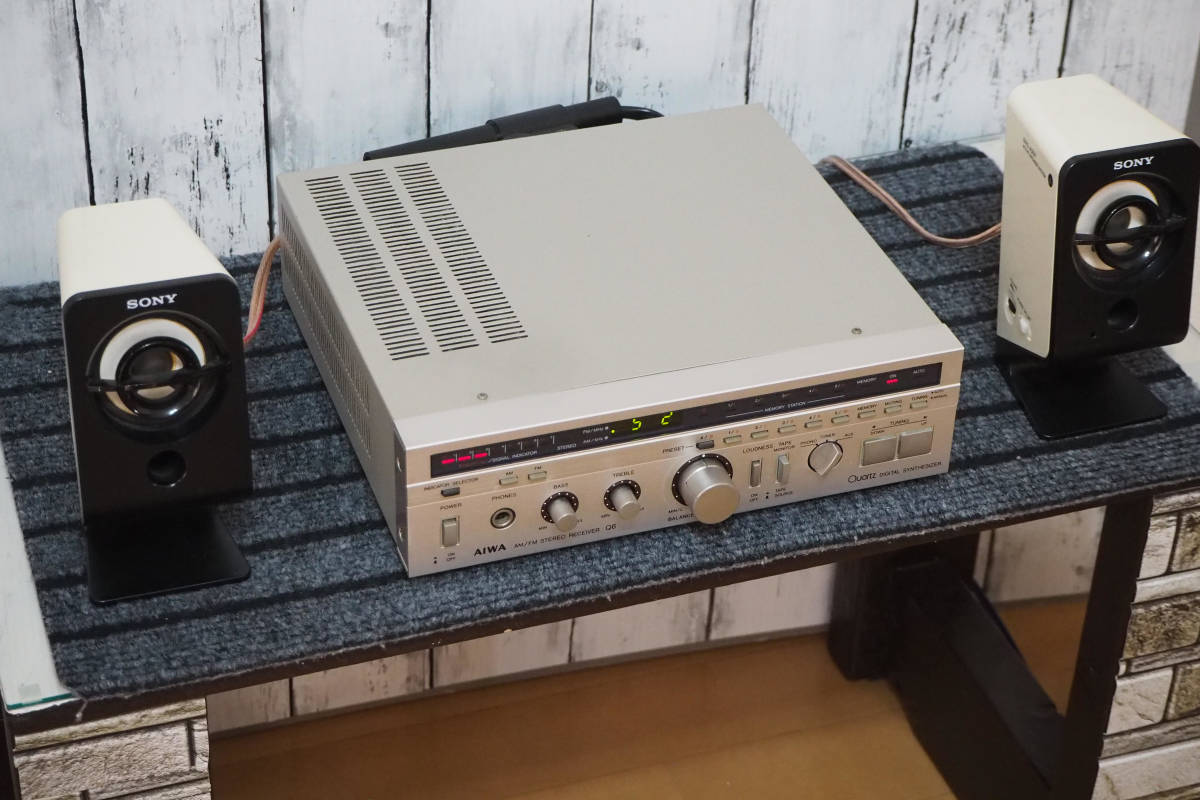 【動作品ジャンク】AIWA Q6 懐かしのミニレシーバー　アイワ（オマケ付） - Yahoo!オークション 動作品ジャンクAIWA 羽田電器産業 ステレオ事業部 aiwaより、懐かしのデザインで現代のトレンド機能を備えた