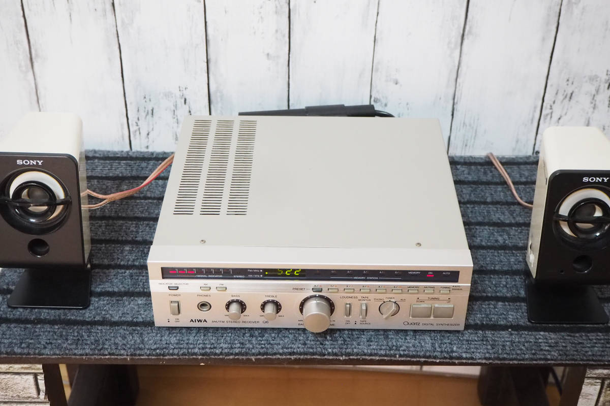 【動作品ジャンク】AIWA Q6 懐かしのミニレシーバー　アイワ（オマケ付） - Yahoo!オークション 動作品ジャンクAIWA 羽田電器産業 ステレオ事業部 aiwaより、懐かしのデザインで現代のトレンド機能を備えた