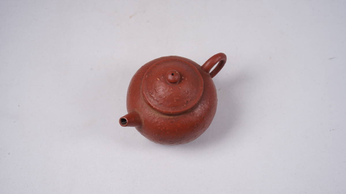 急須 煎茶道具 朱泥 紫砂 唐物 DI-4 単孔口 唐物中国