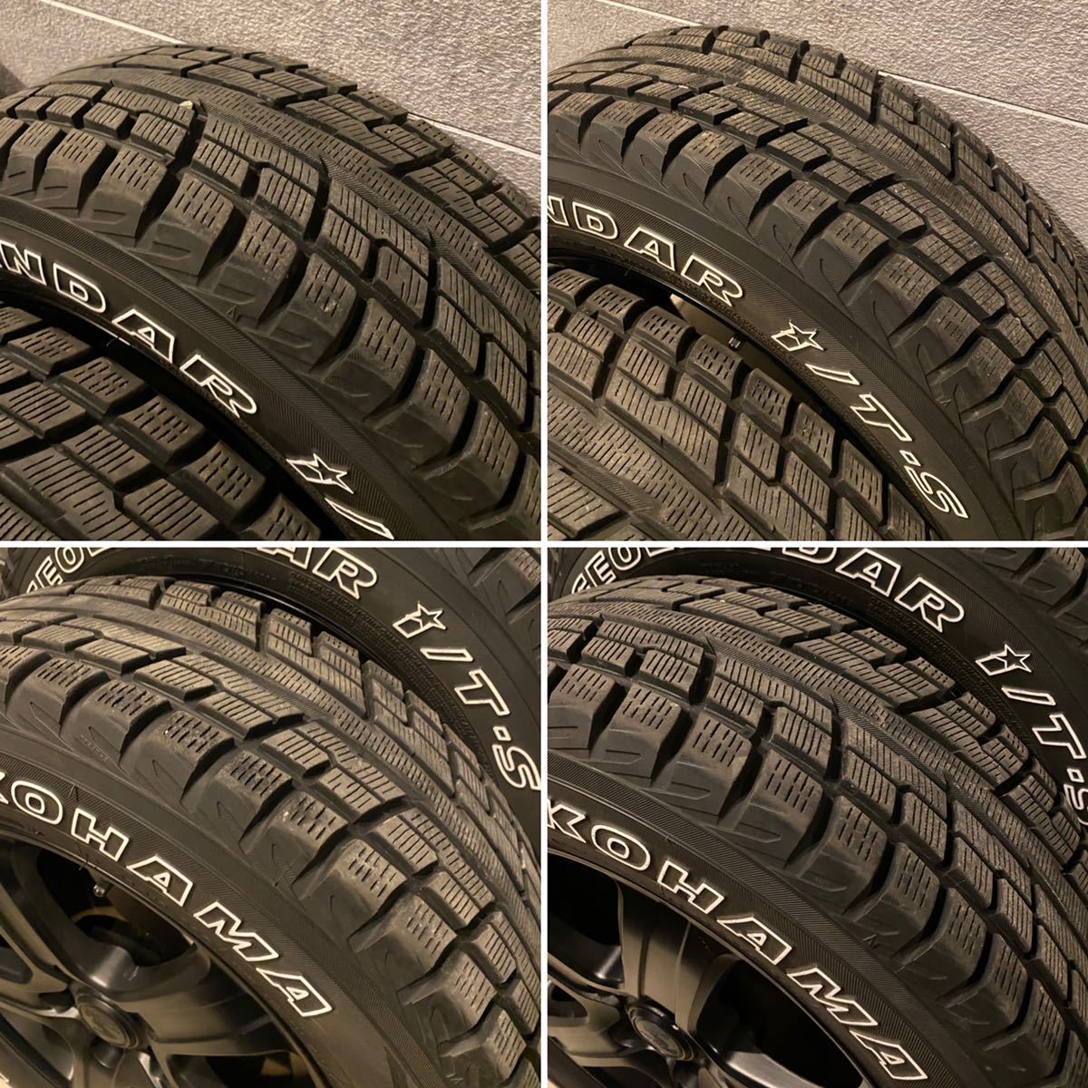 超バリ山！16インチアルミ&スタッドレス4本セット ホワイト  