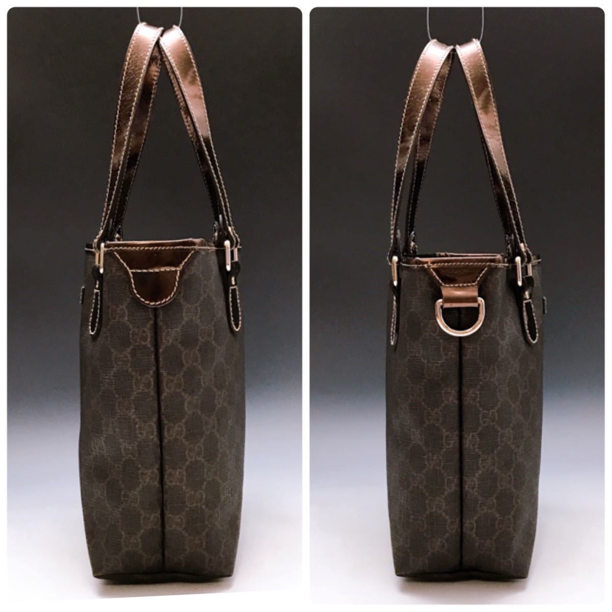 Gucci GG柄 ハンドバッグ Dリング ブラウン グッチ GUCCI ハンドバッグ GG柄 レディース GGキャンバス ブランド