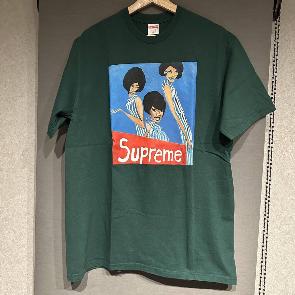 Supreme Green Tee l Dark - | Size US T-Shirt Group Logo Men