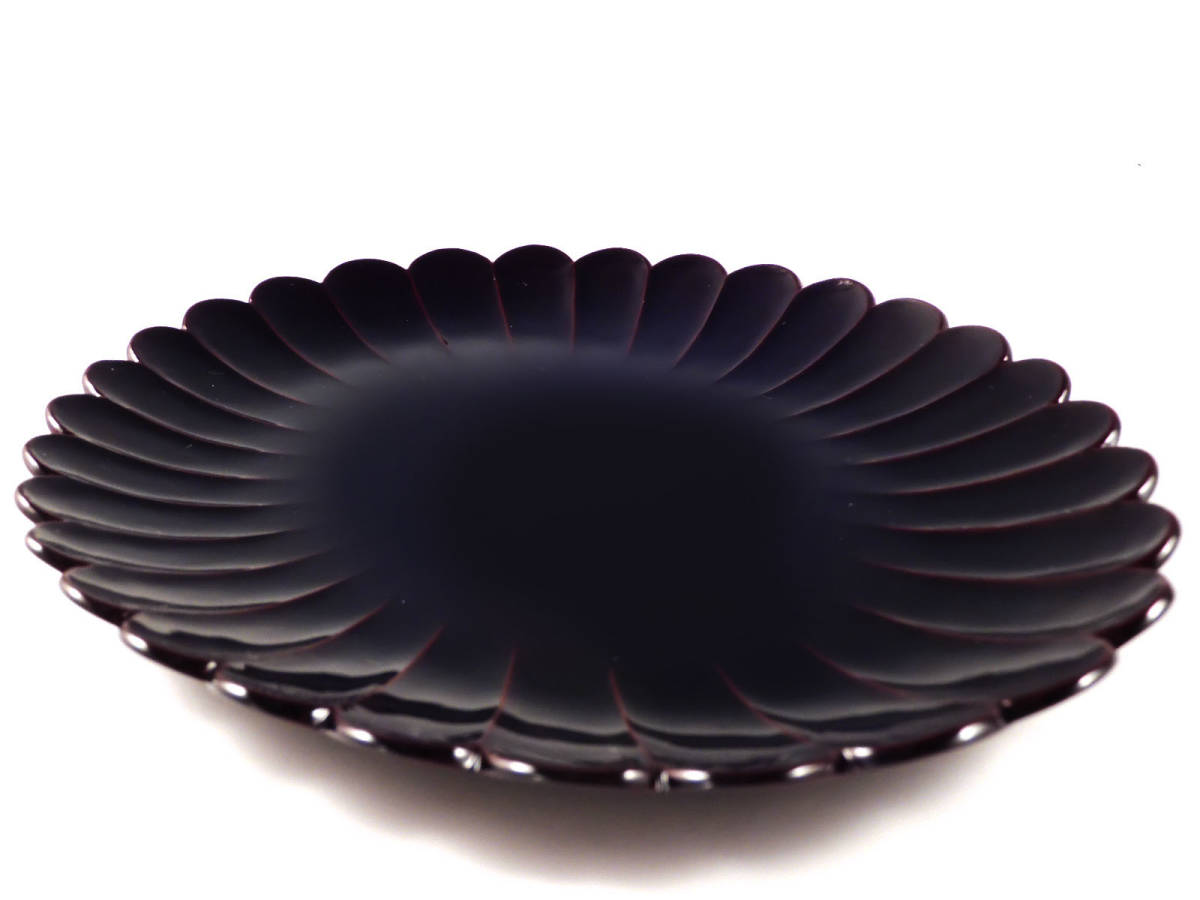 高品質，得価 栄 川瀬 表完 造 漆塗 木製 輪花 煎茶盆 26cm 無傷完品 45s73(盆)｜売買されたオークション情報、yahooの商品情報をアーカイブ公開 - オークファン 盆