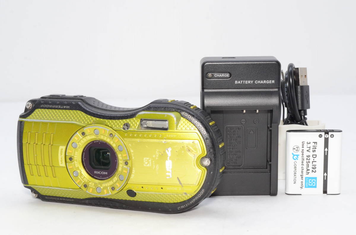 E2060】 RICOH WG-4 ライムイエロー リコー E2060 RICOH WG-4 ライム