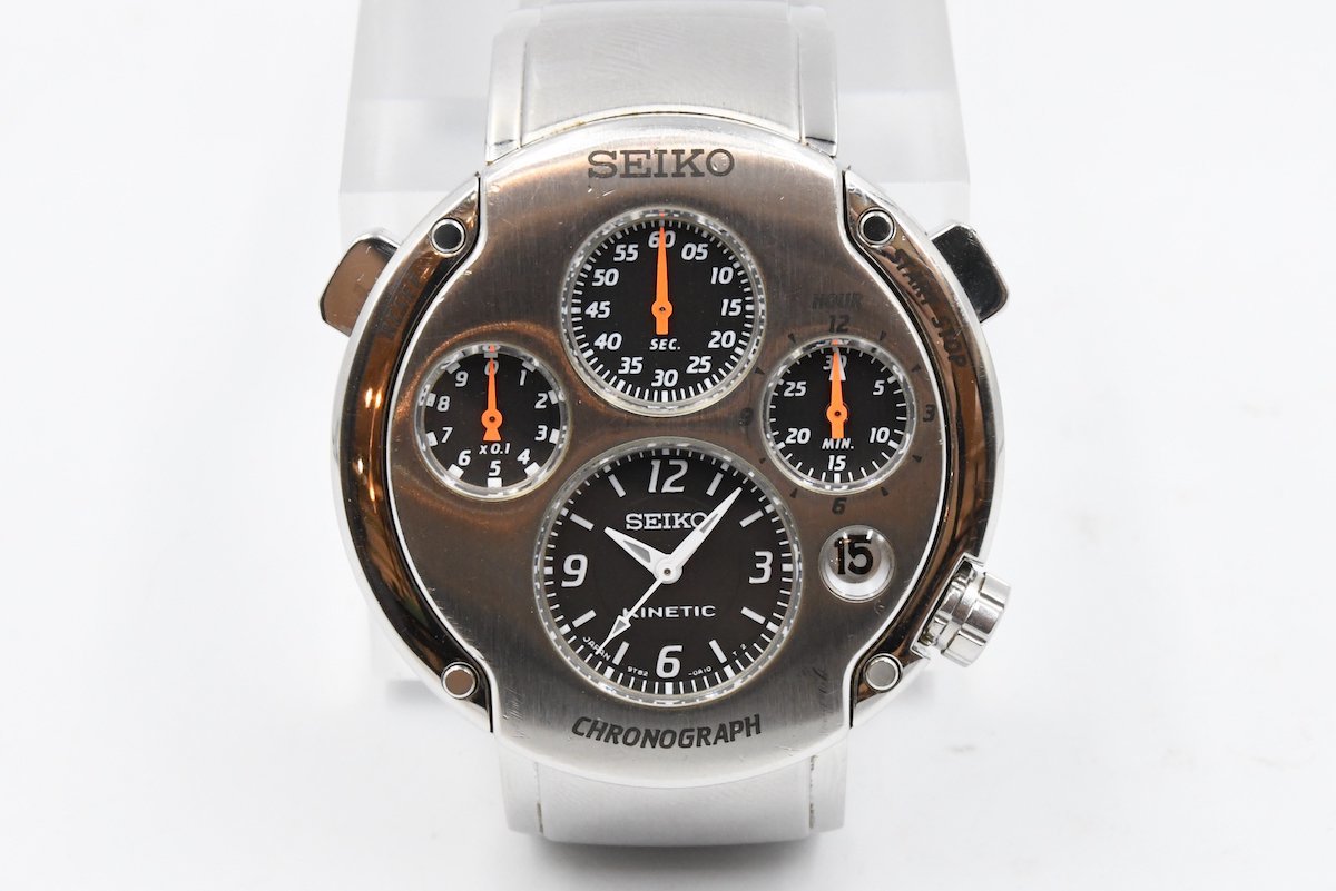 稼動 美品 SEIKO セイコー KINETIC キネティック SBDV001 SEIKO セイコー KINETIC CHRONOGRAPH キネティック クロノグラフ Ref