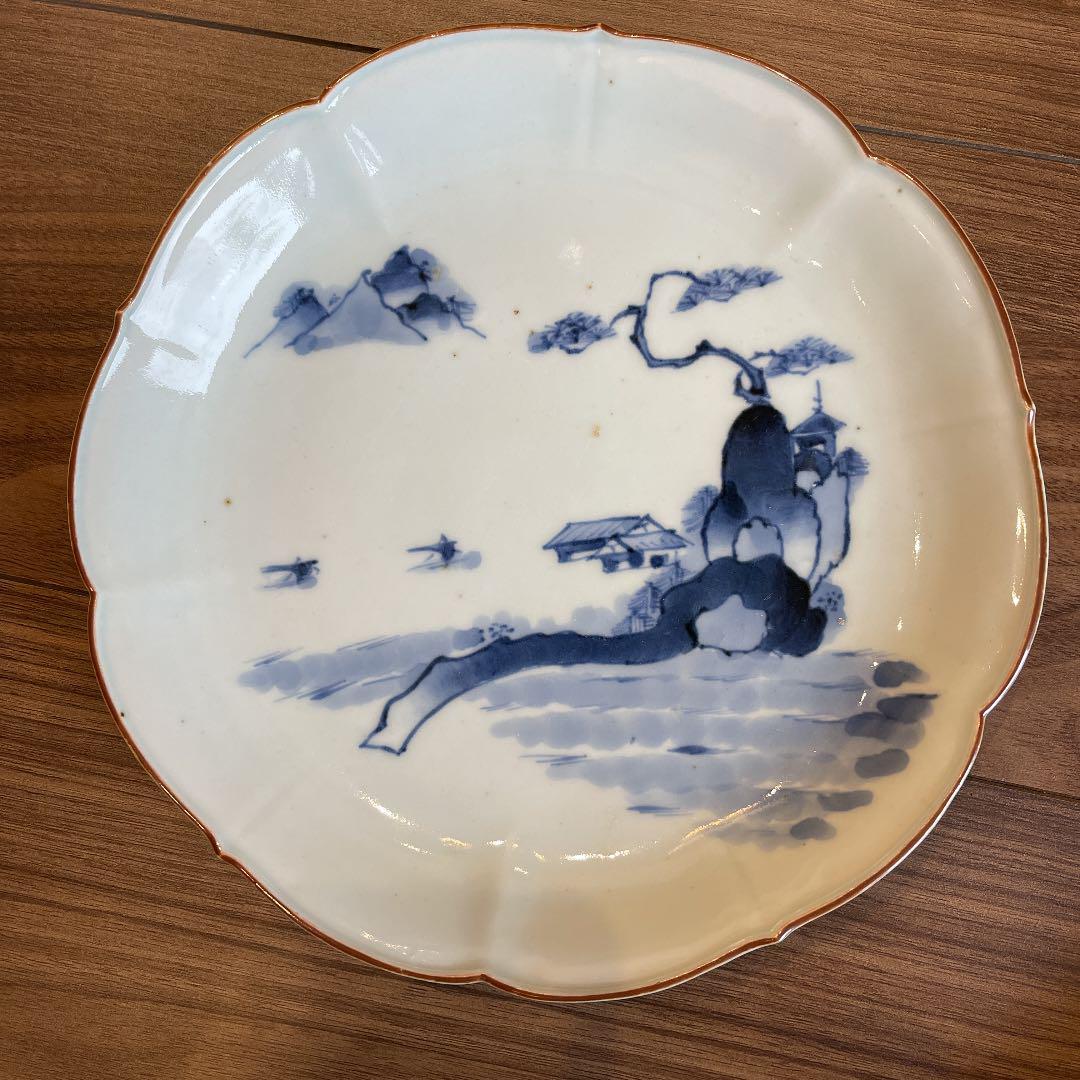 古伊万里 染付 | 大明成化年製 七寸皿 大明成 鮑