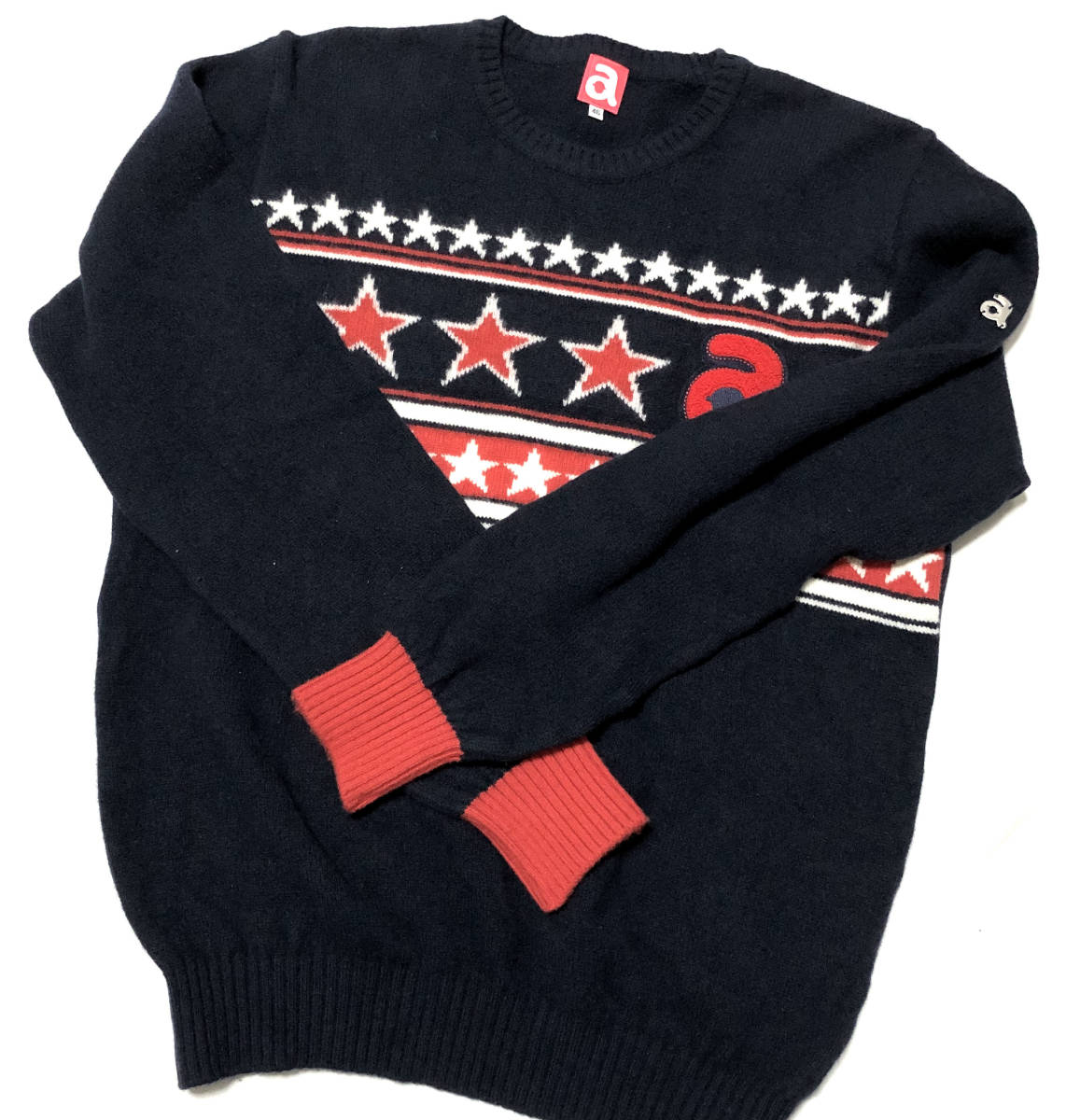 秋冬向け archivio アルチビオ やや厚手 Oネック ウール カシミア混