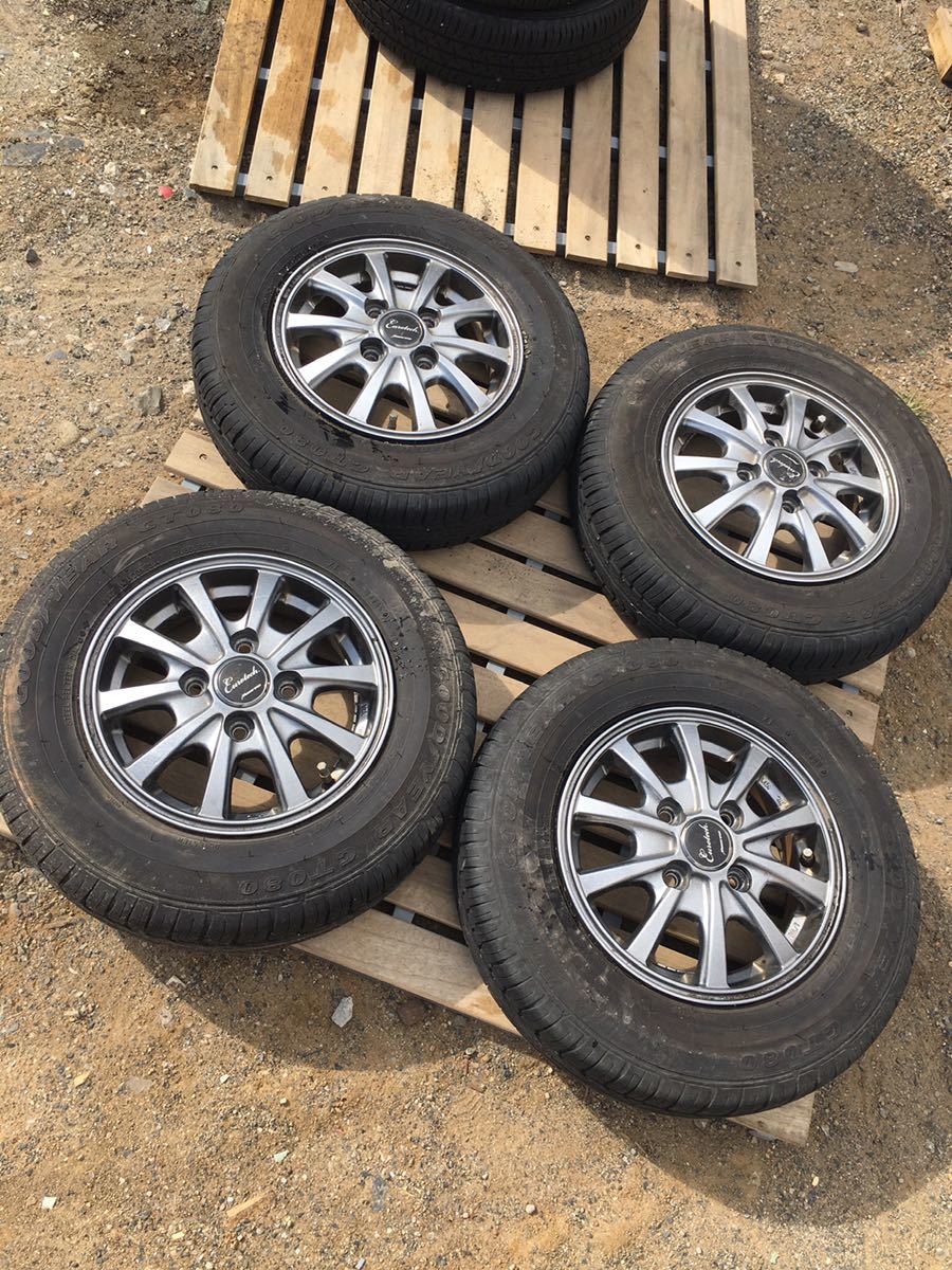限定SALE，格安 タイヤ ホイール 4本セット 12インチ 145/80R12 グッドイヤー GT080 マナレイ ユーロテック(ラジアルタイヤ)｜売買されたオークション情報、yahooの商品情報をアーカイブ公開 - オークファン 4穴