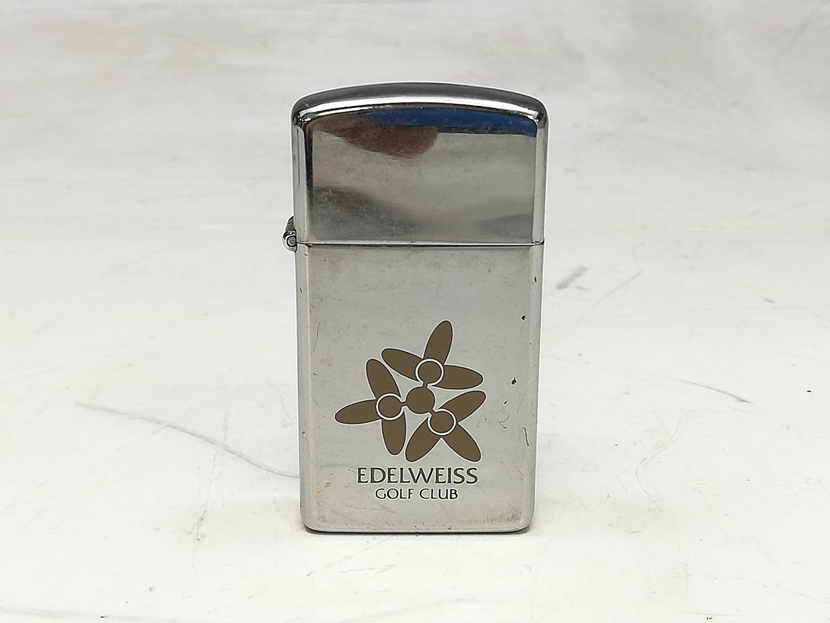 O7-145 ZIPPO/ジッポー ライター スリム EDELWEISS GOLF CLUB【中古品 