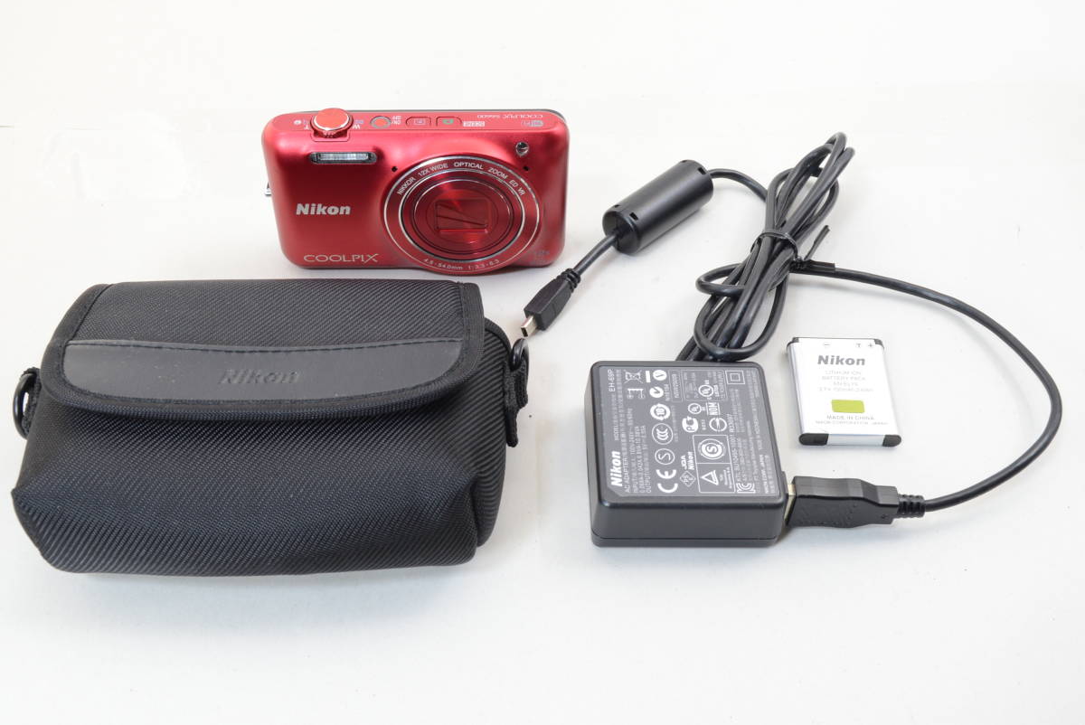 S6600 Nikon COOLPIX Camera | Digital Red Compact 公式通販 