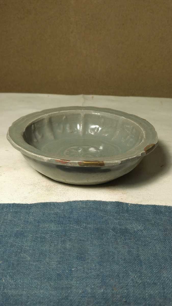 【哲】釉色の良い高麗青磁輪花盃（高麗時代）