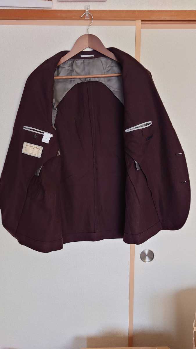 美品　ブルネロクチネリ　カシミヤ&シルク　ジャケット ブルネロクチネリ BRUNELLO CUCINELLI 尾州カシミヤブレンド定番ヘリンボーン ジャケット(2024年モデル) 3B段返り