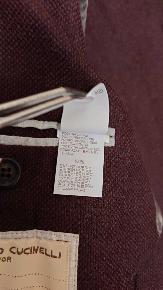 美品　ブルネロクチネリ　カシミヤ&シルク　ジャケット ブルネロクチネリ BRUNELLO CUCINELLI 尾州カシミヤブレンド定番ヘリンボーン ジャケット(2024年モデル) 3B段返り