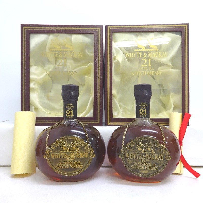 ホワイト＆マッカイ 21年 2本セット 750ml 冊子付 箱付 21年 &amp
