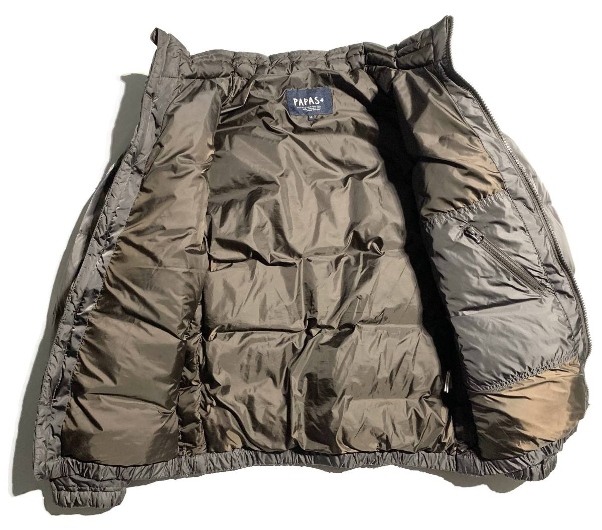 美品【定価8万超】PAPAS＋ パパス プラス ダウンジャケット LL (XL 