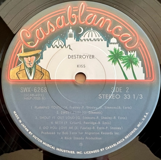 ■帯付/状態良好■Kiss / Destroyer (Casablanca VIP-6395) 1976 JPN EX- 直筆サインの複製付き HR LP レコード ■帯付/状態良好■Kiss / Destroyer (Casablanca VIP-6395) 1976 JPN EX- 直筆サインの複製付き HR LP レコード