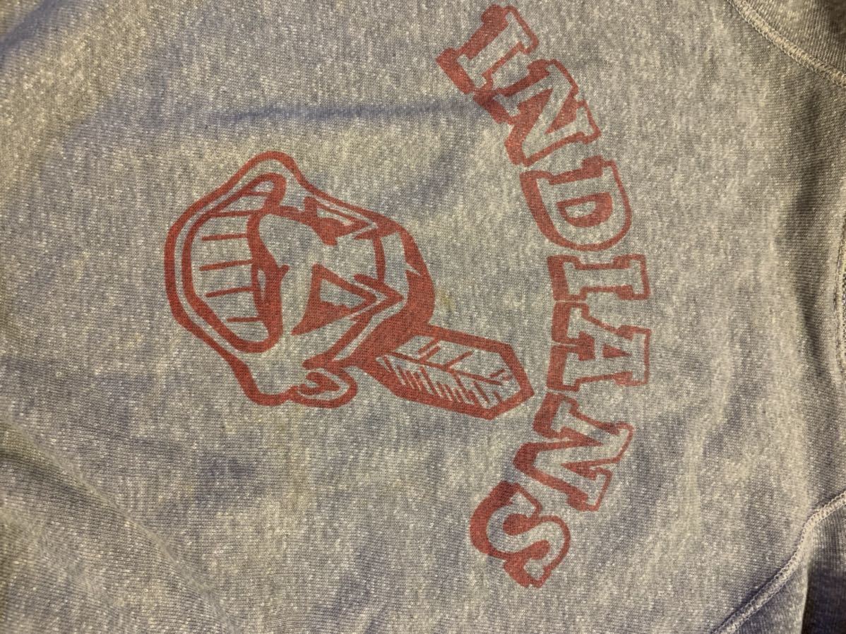 50s 60s bvd ビンテージ インディアンズ スウェット 染み込み コットン 