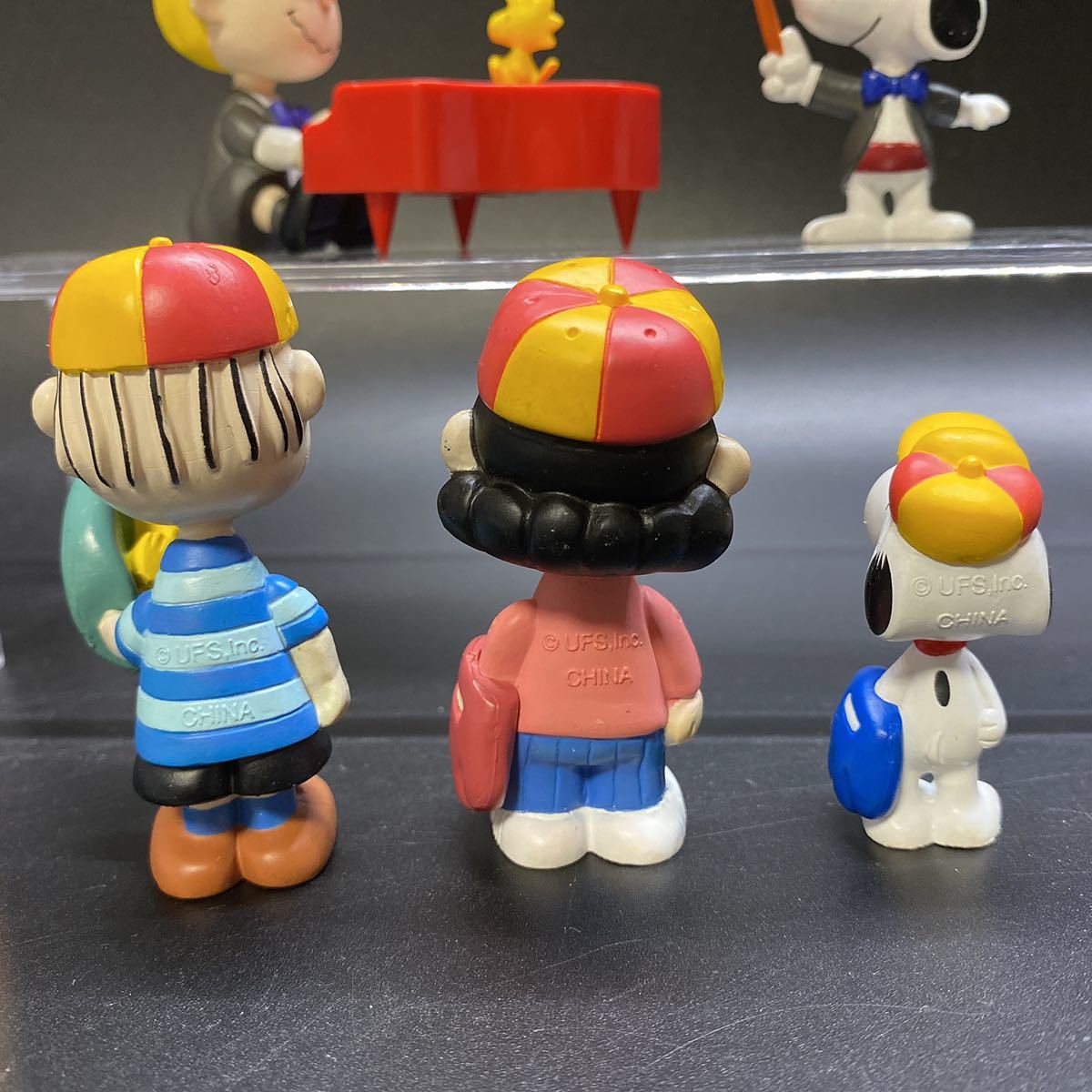三和銀行 ノベルティ スヌーピー フィギュア セット ピアノ 野球 