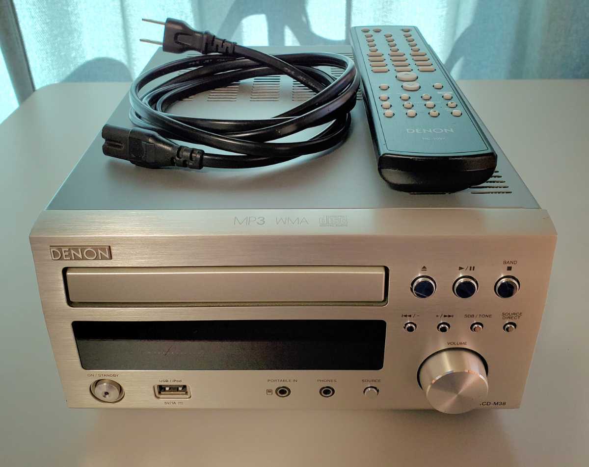 DENON デノン CDレシーバー RCD-M38 リモコン付 動作品