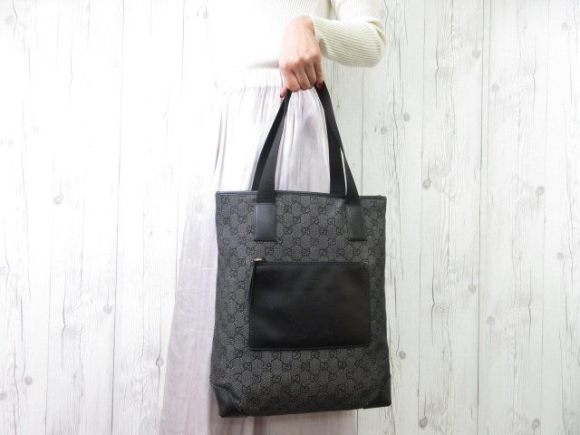 極美品 GUCCI グッチ GGキャンバス トートバッグ ショルダーバッグ