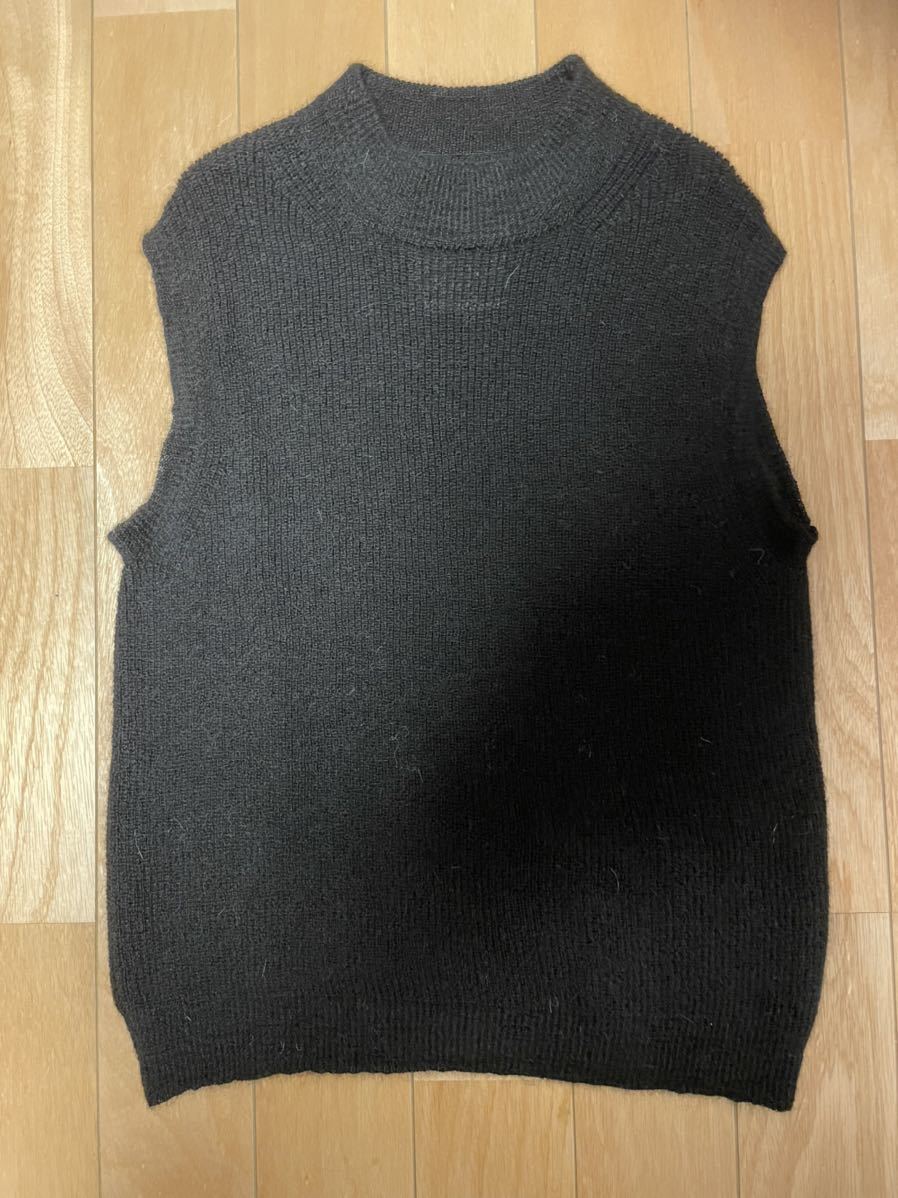 Text ナチュラルカラーアルパカニットベスト サイズ1 BLACK marka 