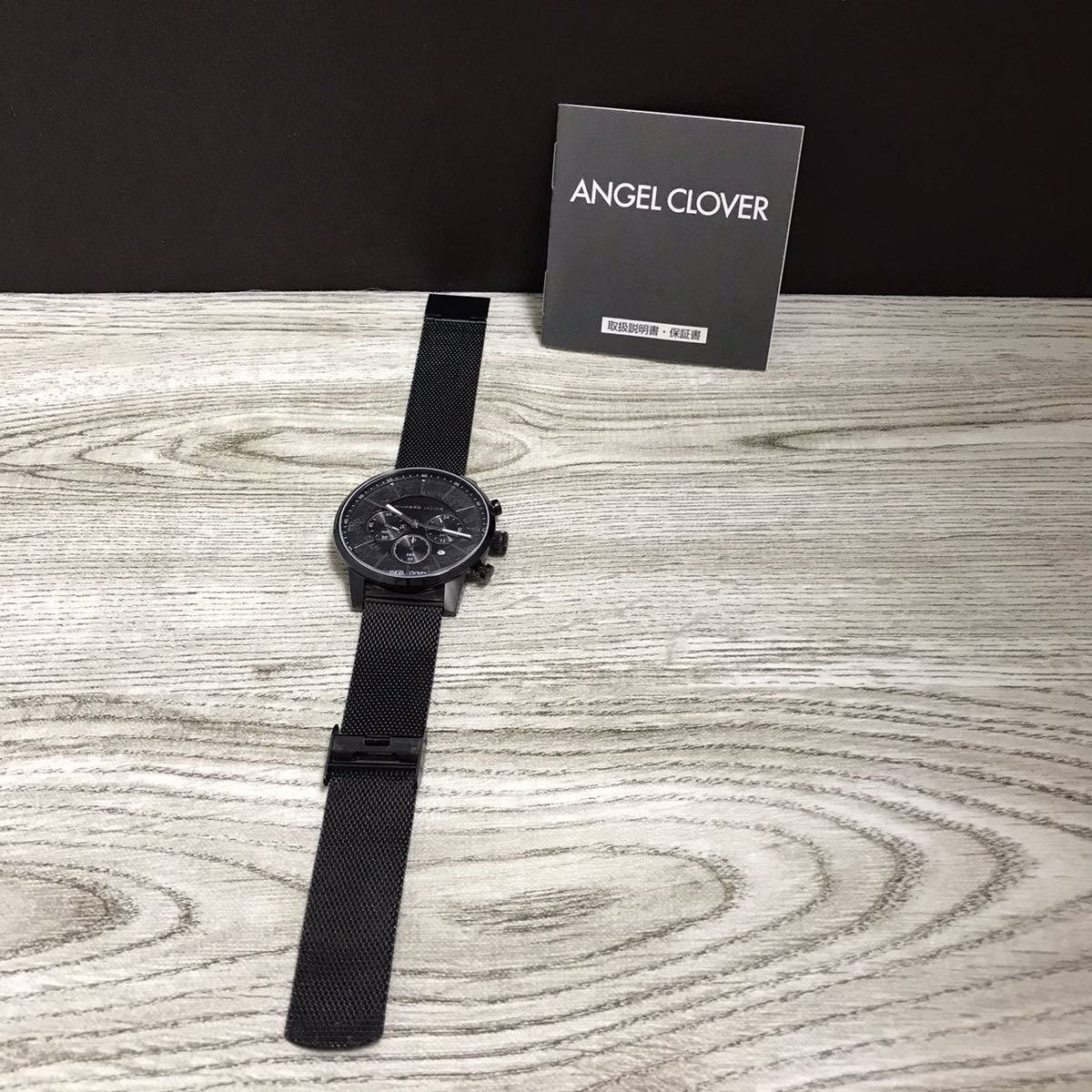 603-0951 ANGEL CLOVER エンジェルクローバー NNC42 メンズ腕時計 クロノグラフ 金属ベルト 電池切れ 動作未確認 ...