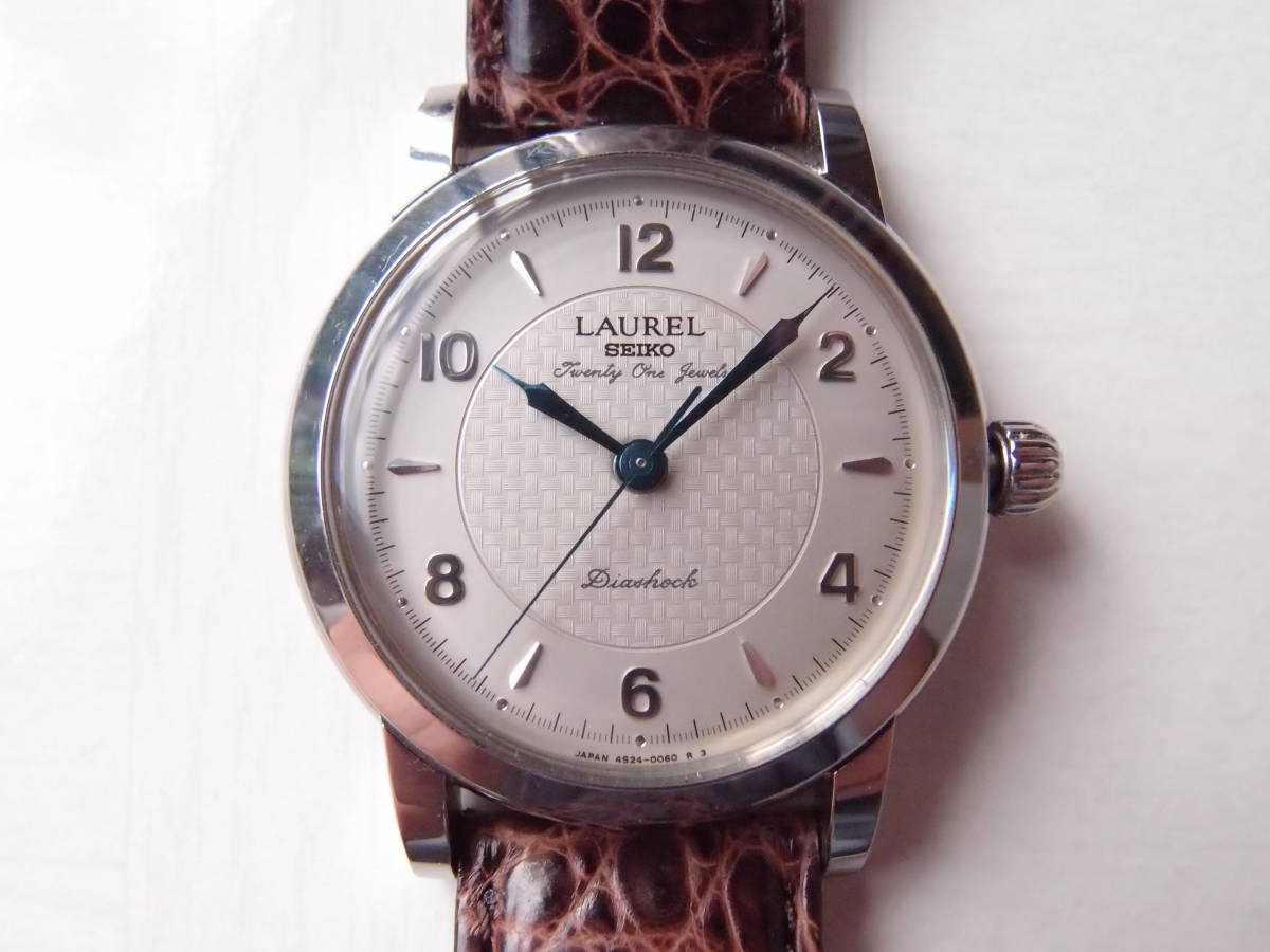 SEIKO LAUREL ローレル LJAL602 4S24-0060 21石 手巻き シルバー文字盤 