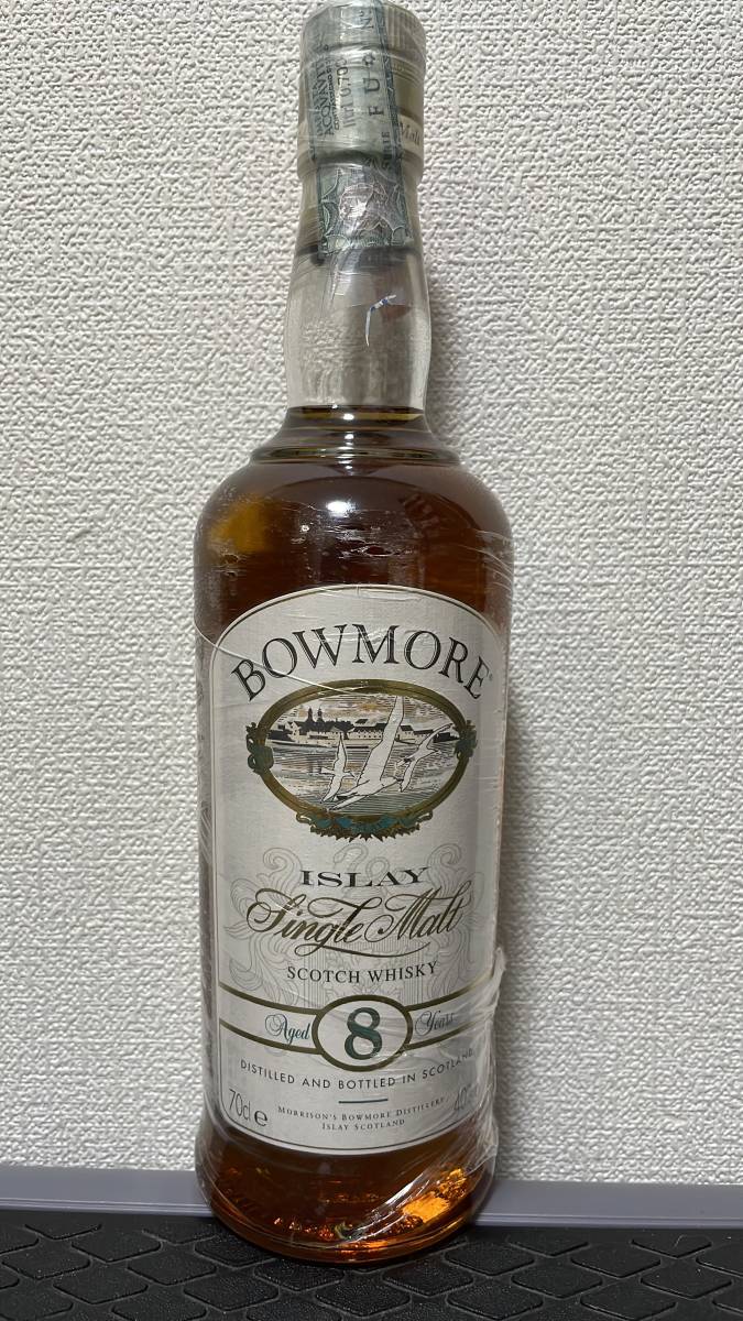 ボウモア Bowmore 8年 カモメラベル ☆旧ボトル ☆箱付 シングル
