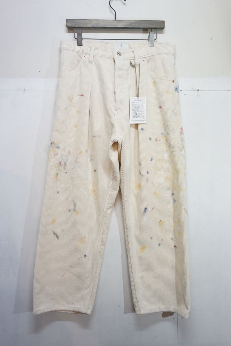 21AW HERILL ヘリル Heavy Selvidge Corduroy Splash 4pk ペイント加工